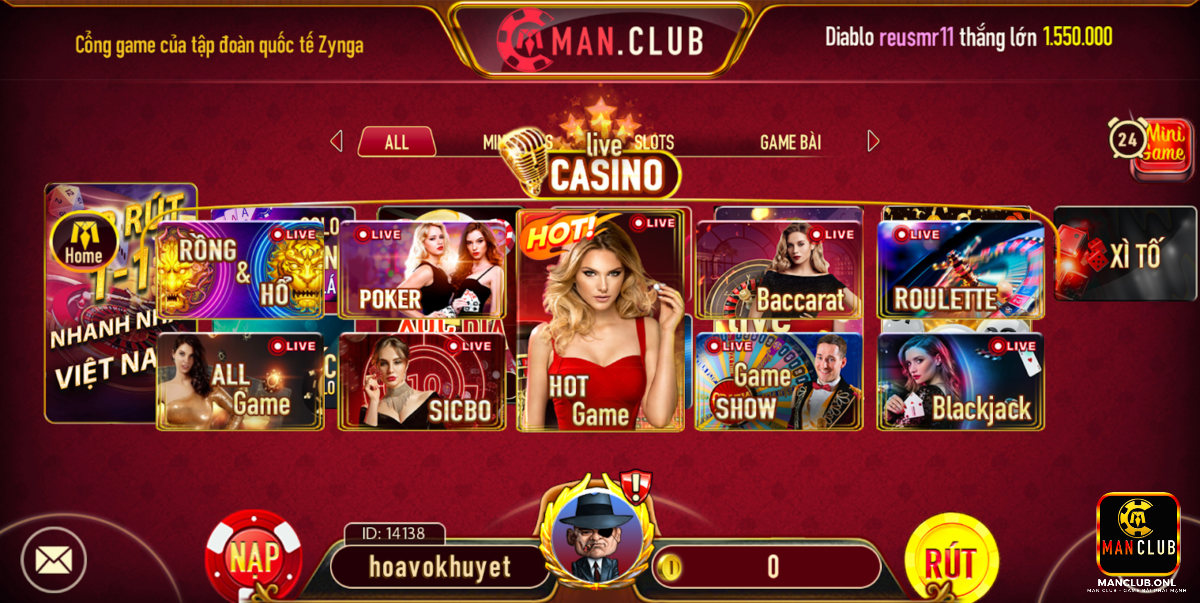 Chi tiết về cổng game Manclub xanh chín nhất Việt Nam