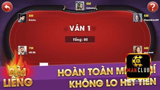 Liêng có tỷ lệ trả thưởng cao nhất Manclub